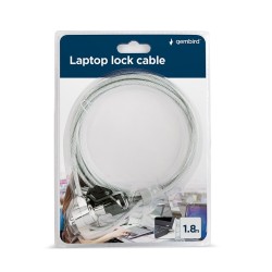 Linka zabezpieczająca do laptopa na kluczyk GEMBIRD LK-K-01