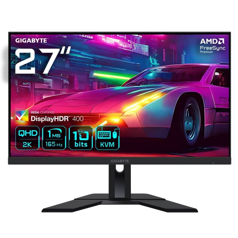 Gigabyte M27Q 68,6 cm (27") 2560 x 1440 px Quad HD LED Czarny Gigabyte M27Q 68,6 cm (27") 2560 x 1440 px Quad HD LED Czarny