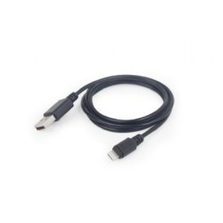 Kabel GEMBIRD CC-USB2-AMLM-1M (USB 2.0 M - Lightning M 1m kolor czarny)
