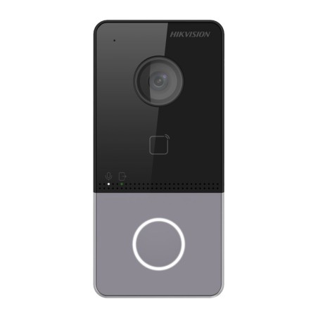 Hikvision DS-KV6113-WPE1(C) wideodomofon 2 MP Czarny, Szary