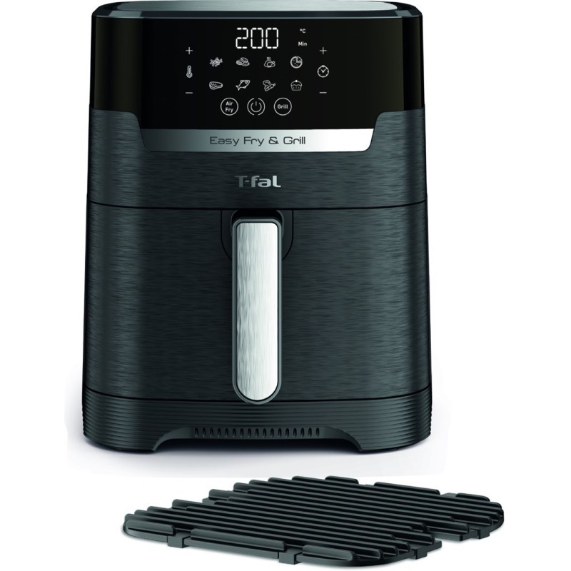 Tefal Easy Fry & Grill EY5058 Pojedyńczy 4,2 l Autonomiczny 1550 W Frytkownica na gorące powietrze Czarny Tefal Easy Fry & Grill EY5058 Pojedyńczy 4,2 l Autonomiczny 1550 W Frytkownica na gorące powietrze Czarny