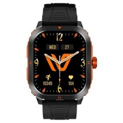 Weofly Pioneer Smartwatch - Zegarek wielofunkcyjny Bluetooth 5.3 Pomarańczowy