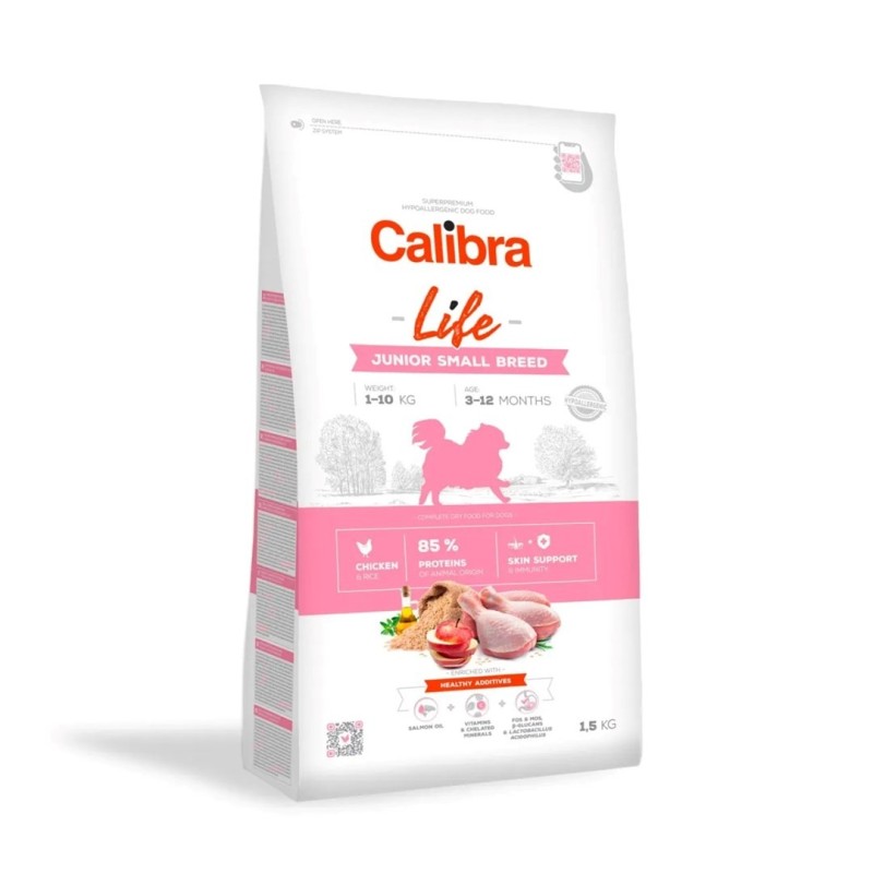 CALIBRA DOG life junior small breed chicken 1,5kg CALIBRA DOG life junior small breed chicken 1,5kg