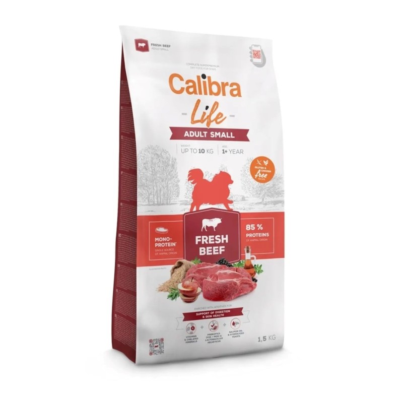 CALIBRA DOG life adult small fresh beef 1,5kg CALIBRA DOG life adult small fresh beef 1,5kg
