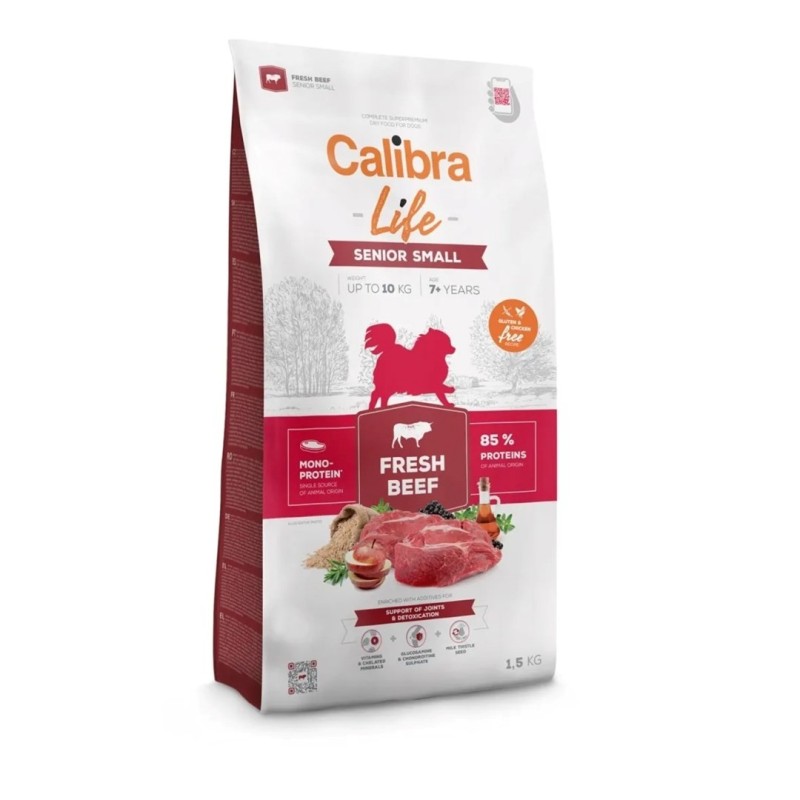 CALIBRA DOG life senior small fresh beef 1,5kg CALIBRA DOG life senior small fresh beef 1,5kg
