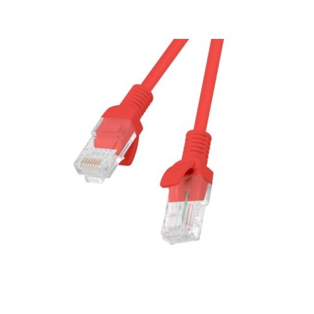 Patchcord UTP Lanberg PCU6-10CC-0200-R (RJ45 - RJ45 2m UTP kat. 6 kolor czerwony)