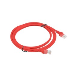 Patchcord UTP Lanberg PCU6-10CC-0200-R (RJ45 - RJ45 2m UTP kat. 6 kolor czerwony)