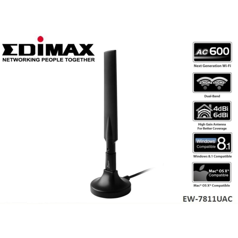 Edimax EW-7811UAC karta sieciowa WLAN 433 Mbit/s Edimax EW-7811UAC karta sieciowa WLAN 433 Mbit/s