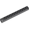 Bachmann 19"-Steckdosenleiste ALU 1HE, 9-fach 35?, schwarz, 2,0m, ohne Schalter