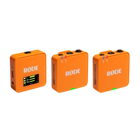 RODE Wireless GO III (pomarańczowy) - System mikrofonów bezprzewodowych