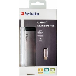Verbatim 49140 stacja dokująca USB 3.2 Gen 1 (3.1 Gen 1) Type-C