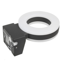 Lampa LED Maclean, ścienna, z czujnikiem PIR, PC+ALU, 20W, 1700lm, IP65, Neutral White 4000K, szara, MCE365