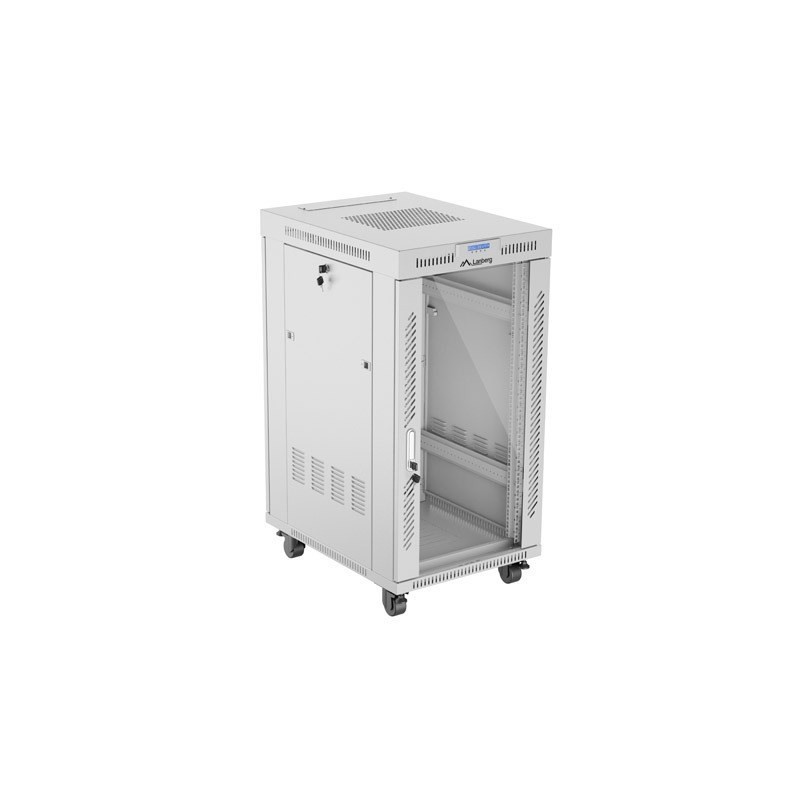 SZAFA INSTALACYJNA RACK STOJĄCA 19" 22U 600X800 SZARA DRZWI SZKLANE LCD LANBERG (FLAT PACK) V2 SZAFA INSTALACYJNA RACK STOJĄCA 19" 22U 600X800 SZARA DRZWI SZKLANE LCD LANBERG (FLAT PACK) V2