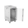 SZAFA INSTALACYJNA RACK STOJĄCA 19" 22U 600X800 SZARA DRZWI SZKLANE LCD LANBERG (FLAT PACK) V2