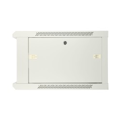 Extralink Szafa rack 6U 600x450 ASP Szara montowana na ścianie, drzwi blaszane pełne