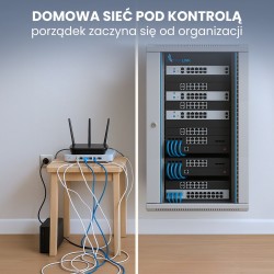 EXTRALINK SZAFA RACK WISZĄCA 12U 600X450 SZARA