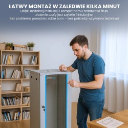 EXTRALINK SZAFA RACK WISZĄCA 12U 600X450 SZARA