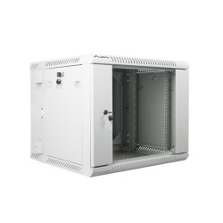 SZAFA INSTALACYJNA RACK WISZĄCA DWUSEKCYJNA 19" 9U 600X600 SZARA LANBERG (FLAT PACK)