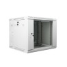 SZAFA INSTALACYJNA RACK WISZĄCA DWUSEKCYJNA 19" 9U 600X600 SZARA LANBERG (FLAT PACK)