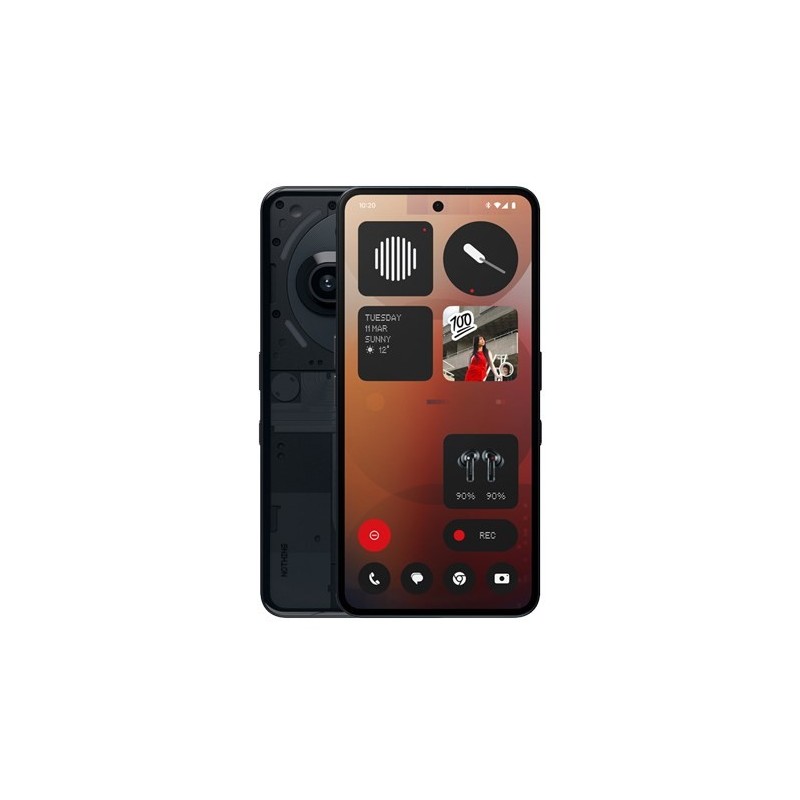 Nothing Phone (3a) 17,2 cm (6.77") Dual SIM Android 15 5G USB Type-C 8 GB 128 GB 5000 mAh Czarny