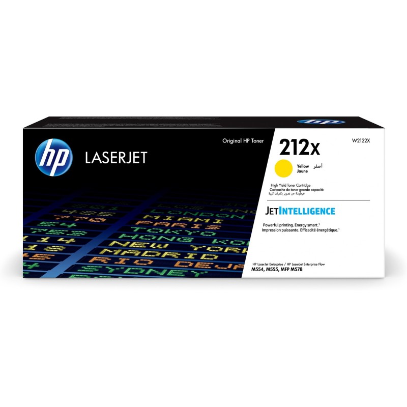 HP 212X Oryginalny wkład z żółtym tonerem LaserJet o wysokiej wydajności HP 212X Oryginalny wkład z żółtym tonerem LaserJet o wysokiej wydajności