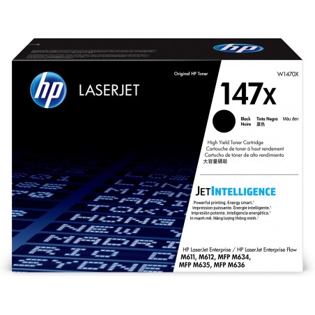 HP LaserJet Oryginalny czarny toner o wysokiej wydajności 147X