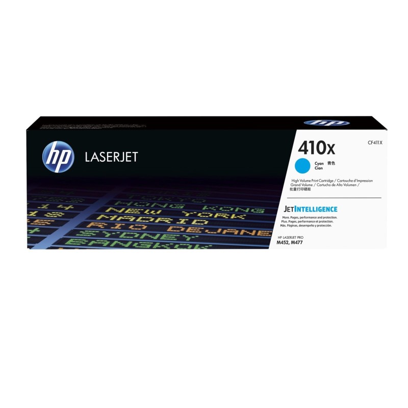 HP 410X oryginalny wkład z błękitnym tonerem LaserJet XL HP 410X oryginalny wkład z błękitnym tonerem LaserJet XL