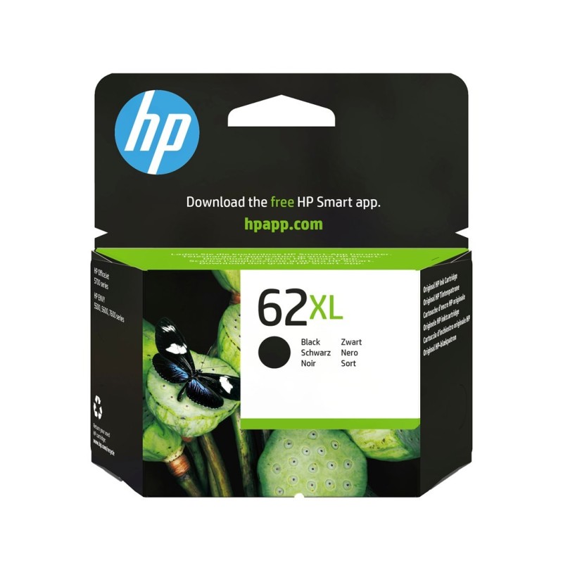 HP 62XL oryginalny wkład atramentowy czarny XL HP 62XL oryginalny wkład atramentowy czarny XL