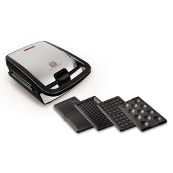 Tefal SW854D toster 700 W Czarny, Stal nierdzewna