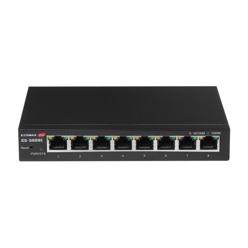 Switch zarządzalny Edimax GS-5008E 8x10/100/1000 4x10/100/1000 Base-T Web Smart Switch zarządzalny Edimax GS-5008E 8x10/100/1000 4x10/100/1000 Base-T Web Smart