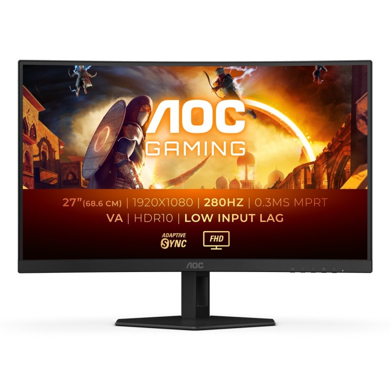 AOC G4 C27G4ZXE monitor komputerowy 68,6 cm (27") 1920 x 1080 px Full HD LED Czarny AOC G4 C27G4ZXE monitor komputerowy 68,6 cm (27") 1920 x 1080 px Full HD LED Czarny