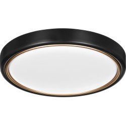 Nowoczesny plafon sufitowy LED Activejet VERDI B/G Czarno - Złoty 23W