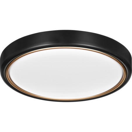 Nowoczesny plafon sufitowy LED Activejet VERDI B/G Czarno - Złoty 23W