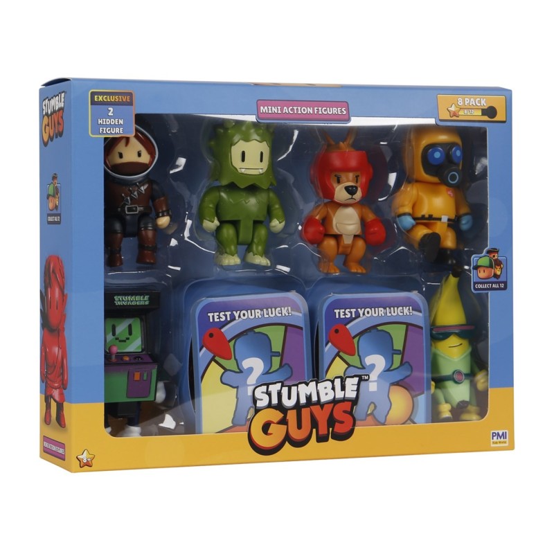 STUMBLE GUYS S2 MINI ACTION FIGURES - 8 PACK DELUXE BOX VER.A