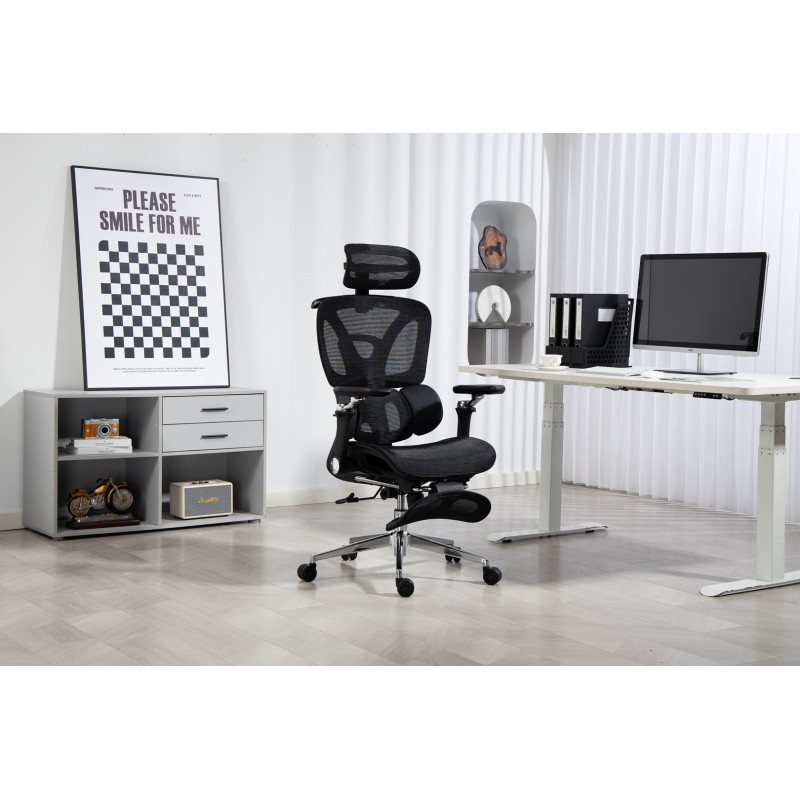 Activejet Fotel biurowy Ergonomiczny YK848 czarny Activejet Fotel biurowy Ergonomiczny YK848 czarny