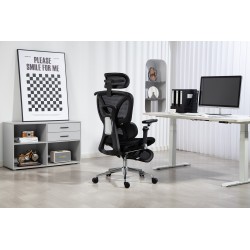 Activejet Fotel biurowy Ergonomiczny YK848 czarny