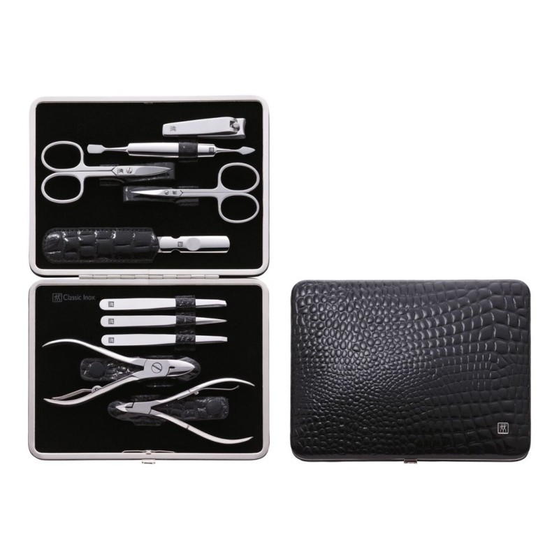 ZESTAW DO MANICURE Zwilling Classic Inox – skórzane etui, 10 elementów - Czarny ZESTAW DO MANICURE Zwilling Classic Inox – skórzane etui, 10 elementów - Czarny