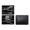 ZESTAW DO MANICURE Zwilling Classic Inox – skórzane etui, 10 elementów - Czarny