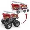 ZESTAW KLOCKÓW MEGA BLOKS HOT WHEELS MONSTER TRUCKS 5-ALARM HHD19 WÓZ STRAŻACKI