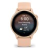 Zegarek sportowy Garmin Vivoactive 6 AMOLED 42mm Metallic Pink Dawn/Różowy
