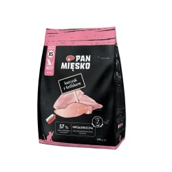 Pan Mięsko Kurczak z królikiem sucha karma dla kota chrupki XS 400g