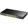 Cudy GS2028PS4 Zarządzany L2 Gigabit Ethernet (10/100/1000) Obsługa PoE 1U Czarny