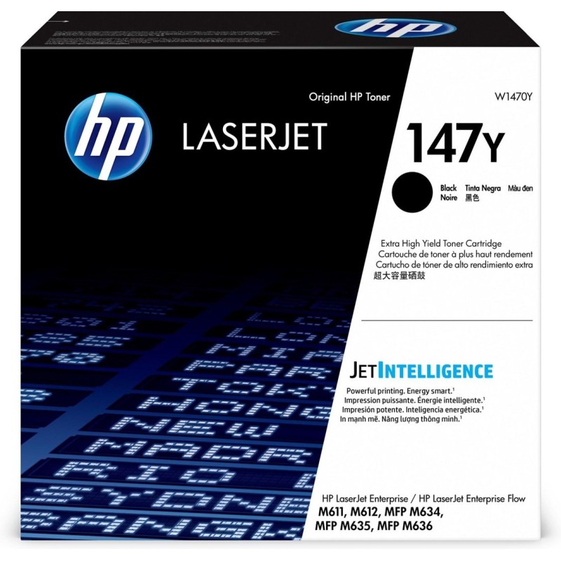 HP Oryginalny czarny toner o bardzo wysokiej wydajności 147Y LaserJet HP Oryginalny czarny toner o bardzo wysokiej wydajności 147Y LaserJet