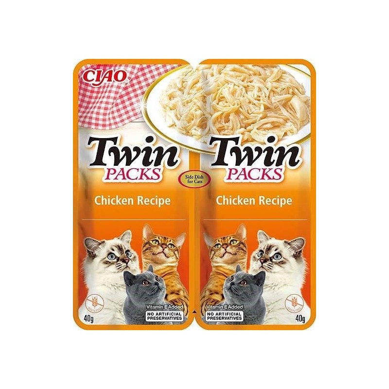 INABA CAT TWIN kurczak z krabem - przysmak dla kota 2 x 40 g