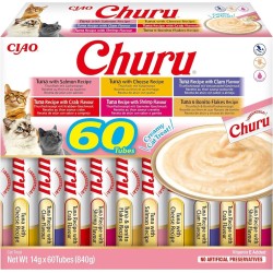 INABA CAT CHURU VARIETIES tuńczyk - przysmak dla kota 60 x 14 g