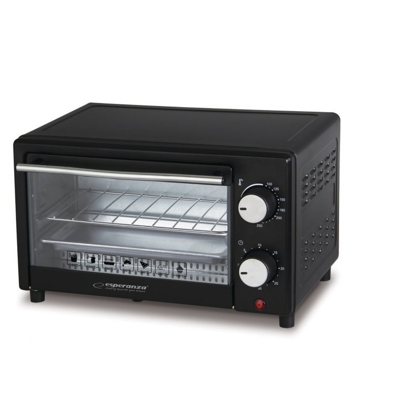 ESPERANZA MINI PIEKARNIK CALZONE 10L 900W EKO007 ESPERANZA MINI PIEKARNIK CALZONE 10L 900W EKO007