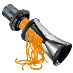 GEFU SPIRELLI XL krajalnica Ręczny Czarny, Stal nierdzewna Plastik, Stal nierdzewna