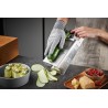 GEFU 10761 ręczna tarka / spiralizer Tarka z pojemnikiem Czarny, Srebrny