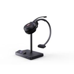 Yealink WH62 Mono Teams Zestaw słuchawkowy Bezprzewodowy Opaska na głowę Biuro/centrum telefoniczne Micro-USB Podstawka do