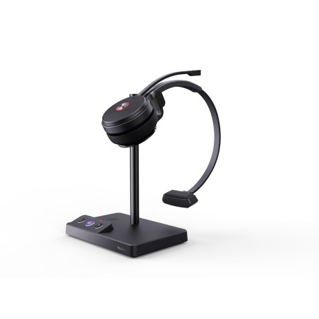 Yealink WH62 Mono Teams Zestaw słuchawkowy Bezprzewodowy Opaska na głowę Biuro/centrum telefoniczne Micro-USB Podstawka do